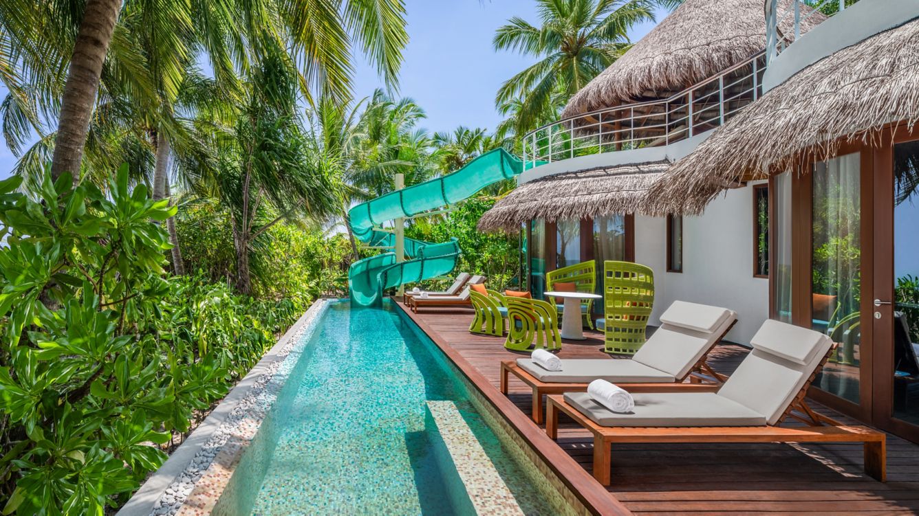 Oasis Beach Villa with Slide